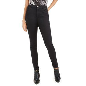 Bar III Skinny Pants Women's Black Mid Rise Trousers Slim Fit  Casual Size 6